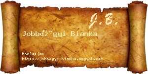 Jobbágyi Bianka névjegykártya